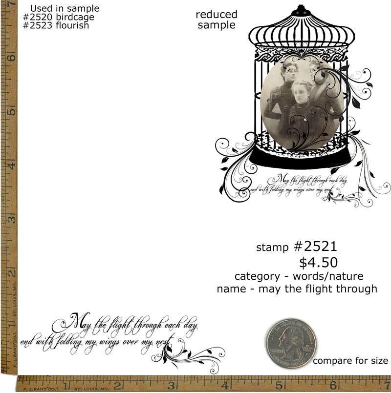 #2521 - May the Flight Through - Words/Nature